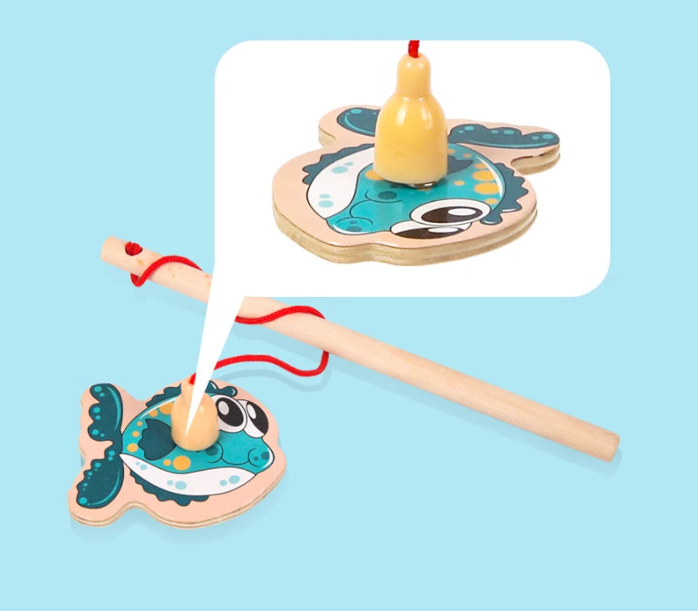 Magnetic Montessori Fishing Game